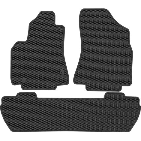 Citroën Berlingo II (2008–2018). Spezielle Fußmatten – EVA-Wabenmuster, Schwarz. (1/5)
