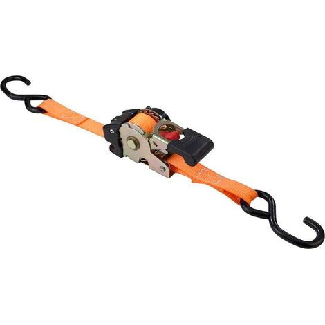Spanngurt Strend Pro, selbstaufrollender Gurt mit Ratsche, 25 mm, L-1,8 m, max. 300 kg