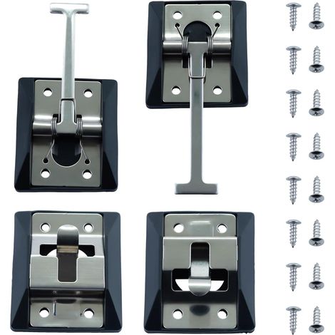 Support de porte de camping en acier inoxydable 304 pour camping-car, van, caravane (1/5)