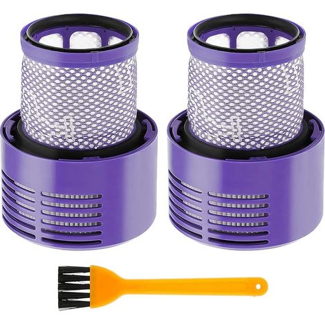 Lot de 2 filtres de rechange pour aspirateurs Dysn V10 Cyclone Series, V10 Absolute, V10 Animal, V10 Total Clean, V10 Motorhead, SV12, pice de rechange 969082-01, lavables et rutilisables