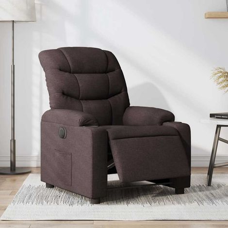 Relaxsessel Elektrisch Dunkelbraun Stoff vidaXL389598 (1/5)