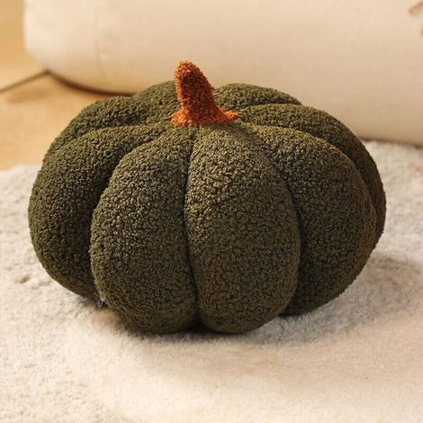 Filiyano-Coussin citrouille doux, peluche citrouille, coussin de canapé, décoration d'Halloween, cadeau, vert 30 cm (1/5)