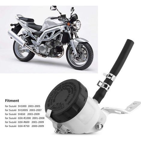 Pompe de frein hydraulique pour moto, godet et réservoir d'huile de pompe de frein (compatible avec Suzuki SV650 SV1000S) (1/5)