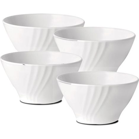 Bol de service - JUANIO - Standard - Lot de 4 - Verre opale - Ø13,5 x H7 cm (1/3)