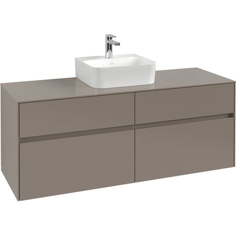 VB WTUS Collaro C100B0 1400x548x500mm avec 4 tiroirs WT en bois massif Chêne noir