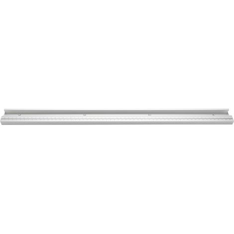 Rainure en T avec échelle pour table de sciage, rail de guidage à fente, gabarit de coupe d'onglet, ensemble de 2 pièces, aluminium, 46 cm, usage menuiserie. (1/5)