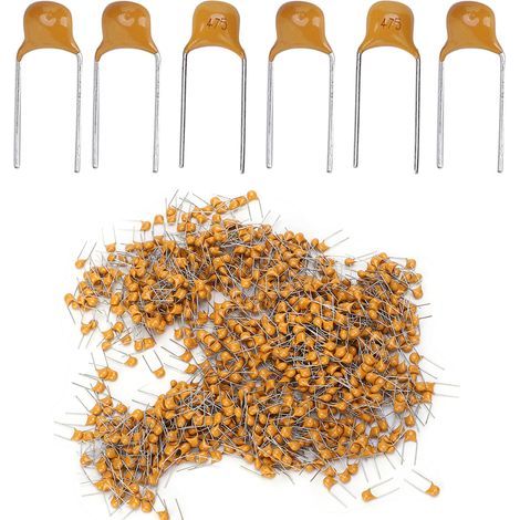 1000 pièces condensateur céramique en ligne monolithique 4.7UF pas de broche 5.08MM DC50V déviation 10% (1/5)