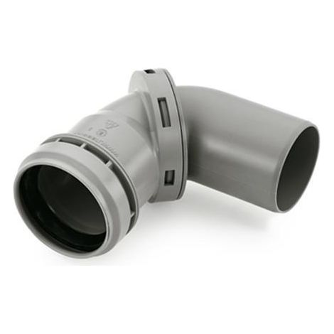 Naber HTB-S Bogen stufenlos, Abflussrohr, Winkel 0-87°, Ø 50 mm