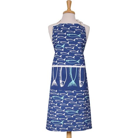 Dexam Fish Adult Apron Marine Blue