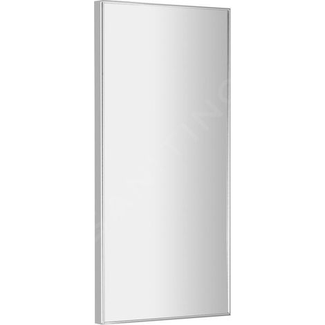 Miroir avec cadre AROWANA 35x90cm, chromé (1/5)