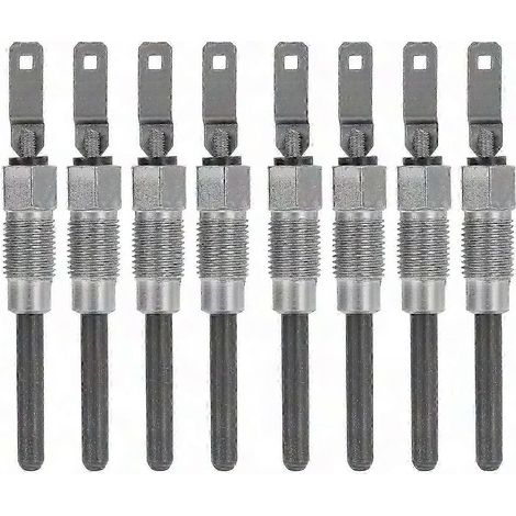 Lot de 8 bougies de préchauffage monobloc 0250202126 pour moteurs diesel 6,5 L et 6,2 L (1982-2005) (1/4)