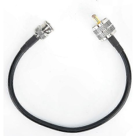 Câble coaxial 50 ohms BNC mâle vers UHF PL259 mâle, connexion fiable pour usage polyvalent (1/3)