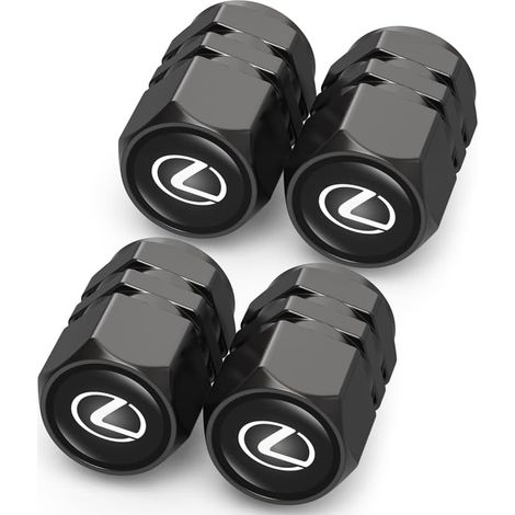 4PCS Valve Pneu Voiture pour Lexus ES350 GS350 GS300h GS450h is300 es350 ls460 rx350 NX300h, Résistant à la Corrosion Bouchon de Valve Voiture, Voiture Accessoires (1/4)