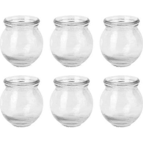 Ensemble de 6 ventouses chinoises en verre pour la thérapie par ventouses, appareil de massage, ventouses en verre pour le bien-être (1/3)