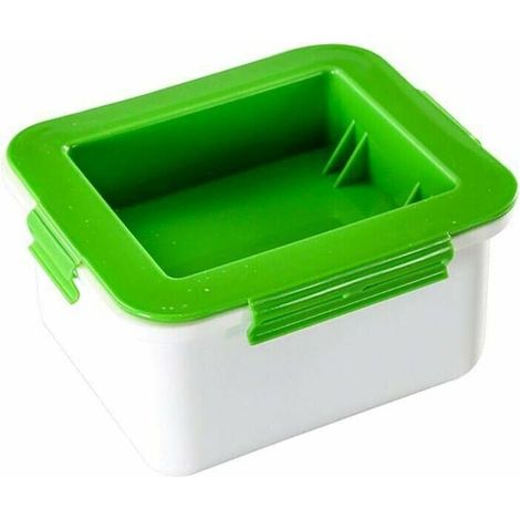 Presse à tofu Égouttoir à tofu Presse à tofu à 3 couches Outil de drainage de l'eau intégré Passe au lave-vaisselle (1/5)