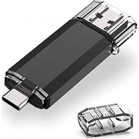 Clé USB C double 128 Go, clé USB 3.0 RAOYI et clé USB OTG Type C 128 Go pour smartphone Samsung Galaxy S8, Huawei P20 Matebook (1/5)