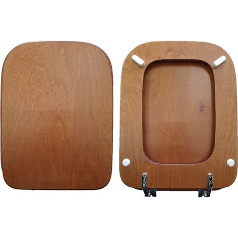 Copriwater Conca Ideal Standard compatibile legno massello noce (1/4)