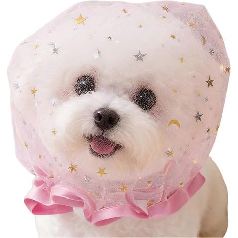 Filiyano-【BQ】Muselle respirante en maille pour chiens, anti-déjections, empêche l'ingestion, filet facial, système de fermeture rapide ajustable, rose (1/5)