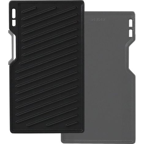 Plaque de gril en fonte de 41,5 x 23,5 cm pour tous les barbecues à gaz de la série Burnhard Fred, accessoire Plancha pour Taino, plaque de gril pour Burnhard Fred, Fred JR, Big Fred, Fat Fred, Taino