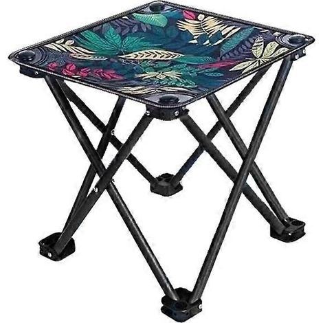 Tabouret de camping pliant léger, siège extérieur portable pliable, tabouret compact pour randonnée et pique-nique, transport facile. (1/4)