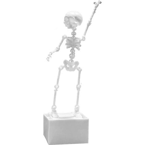 Bulleur d'aquarium, Crâne dansant et oscillant, Ornement Crâne dansant, Impression 3D, Crâne dansant pour aquarium, Oxygène mobile, Blanc (1/5)