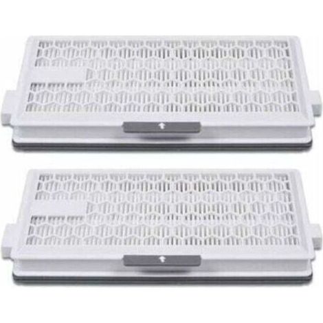 Lot de 2 filtres HEPA Airclean Plus 50 pour aspirateur Miele Complete C3 Powerline, S8340,Air Clean SF-HA 50 pour Complete C2 C3 Compact C1 C2-2,Lot de 2 pièces de rechange (1/4)