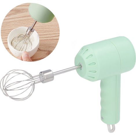 Batteur à œufs électrique sans fil, mini-mixeur pour pâtisserie maison, batteur à œufs rechargeable par USB, fouet à crème, portable (1/5)