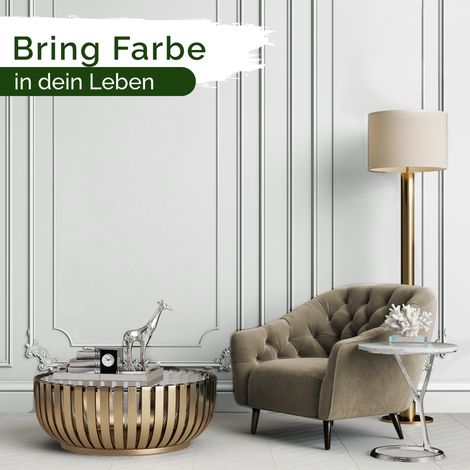 Peinture murale marron Dark Earth, peinture d'intérieur mate – pouvoir couvrant classe 1, sans COV, sans apprêt, à faible écoulement – salon et chambre – 2,5 L – Veluxis (Dark Earth)