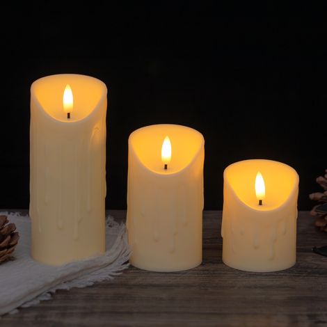 Lampe bougie électronique LED, lampe décorative fausse bougie simulée, accessoire de décoration romantique pour mariage, lumi(Y066) (1/5)