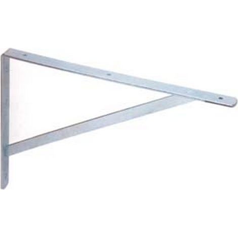 10PZ MENSOLA OBELIX ZINCATA CON SAETTA - mm.300x30x180h. spessore mm.5