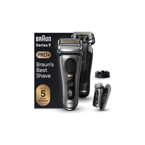 Braun Series 9 Pro+ 9525s Wet e Dry Rasoio Elettrico Trimmer Metallico (1/4)