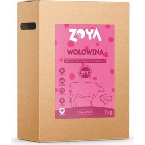 Alimento seco para perros ZOYA COLDPRO sabor a carne de res, 9 kg (1/2)