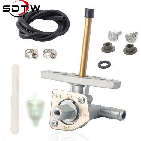 Fuel tap for Honda TRX420, with tube and cup (1/5)