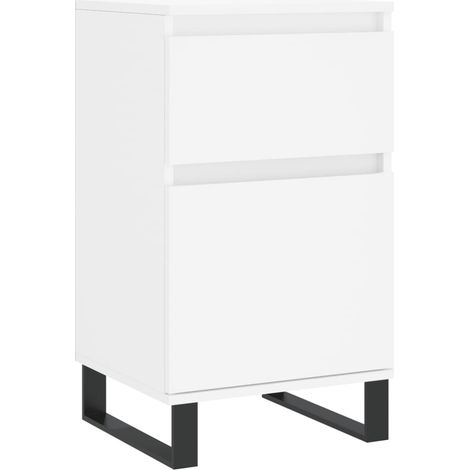 Aparador buffet cómoda armario mueble organizador cocina salón salón 40 x 35 x 70 cm madera contrachapada blanca 020030305