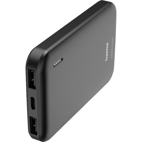 Hama Pocket 5 Powerbank 5000 mAh LiPo Anthrazit