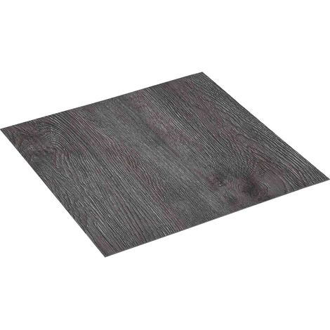 Flooring Planks 5.11 m² 55 pcs PVC Black and Grey vidaXL