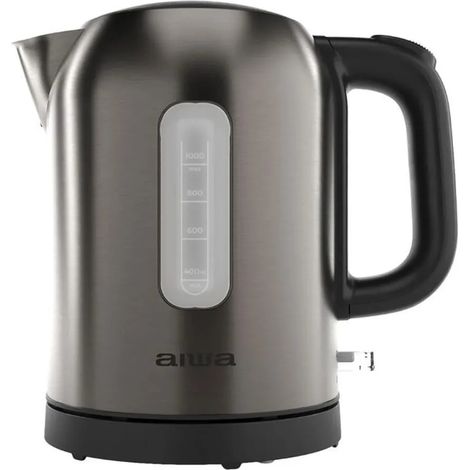 Hervidor eléctrico aiwa akt-1000 2200W 1L acero inoxidable (1/3)