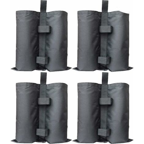 4er-Pack Sandgewichte, robuste Sandgewichtssäcke in Industriequalität mit doppelter Naht, Beingewichte für Pop-up-Zelte, Sonnenschirme, Regenschirme, Trampoline, gewichtete Fußsäcke
