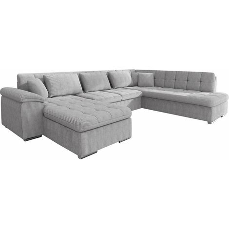 Sofá rinconero Comfivo Gemma, Poso 110, Función de descanso, Almacenaje, 348x205x76cm, 0 (1/5)