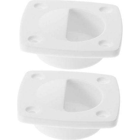 Maniglia a incasso in nylon bianco per boccaporto di imbarcazione, accessorio resistente e versatile per mobili, porte scorrevoli e ponti di barche (1 pezzo) (1/4)