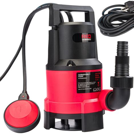 AquaMax Bomba Sumergible Para Vaciado De Sótano Agua Limpia Y Sucia Con Flotador 1400W - Potente Y Versátil (1/5)