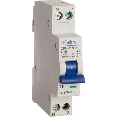 MAGNETOTERMICO SOLERA 1POLO+NEUTRO 20A (ESTRECHO) (RETRACTILADO) CBMM1N20 (1/2)