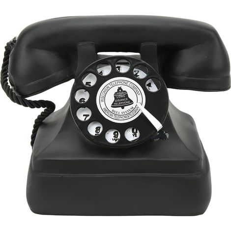 Telephone À Cadran - Modèle Rétroré - Décoration Bureau Intérieur - Pour Maison Bureau Studio - 1 Pièce (1/4)