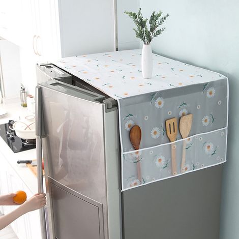 Housse Anti-Poussiere - PEVA Impermeable - Pour Refrigerateur Lave-Linge Seche-Linge - 130 x 54 cm (1/5)