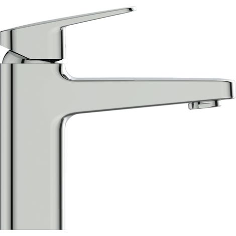 Ideal Standard Grifo de lavabo Ceraplan H90 sin vaciador Salida 124mm Cromo, BD222AA (1/2)