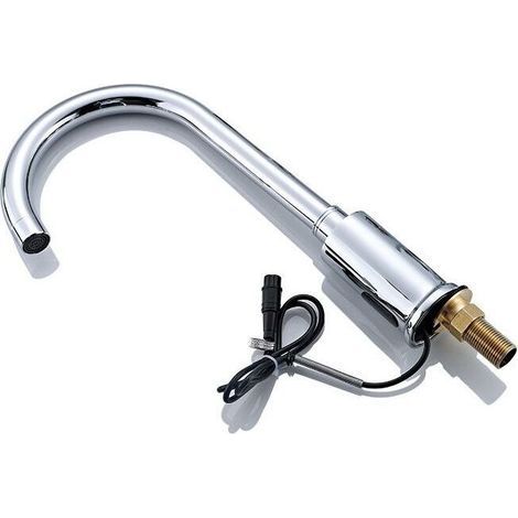 Grifo de lavabo inteligente automático sin contacto con sensor infrarrojo. (1/4)