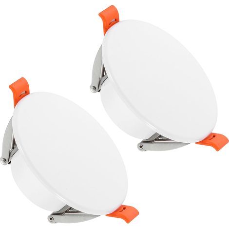 94mm 3 virgule 7 pouces Cache Trou Plafond Ressort 2 Pcs Blanc pour 2 virgule 2 à 3 virgule 4 pouces 1 virgule 8 x 1 virgule 9 x 1 virgule 4pouces (1/4)