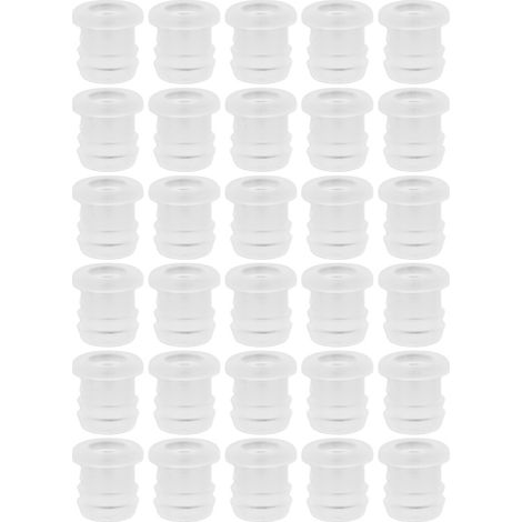 Paquete de 30 clips para las puntas de las orejas, tubos pequeños de plástico flexibles y transparentes, accesorios.