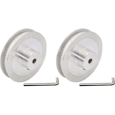 2 Stück 5 mm Bohrung GT2 80T Riemenscheibe Synchronrad 2GT Zahnriemenscheibe 80 Zähne für Voron 2.4 3D-Drucker 6 mm Riemenbreite