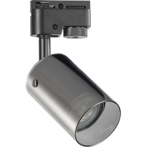 Faretto binario 1F nero vetro GU10 10W Smoky Polux (1/4)